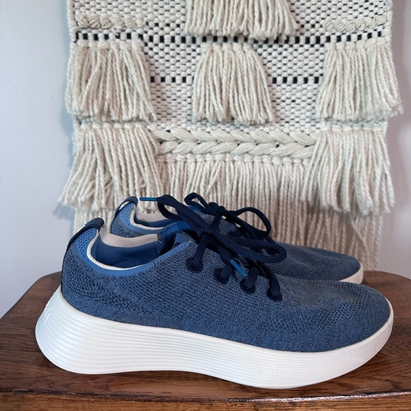 Allbirds Blue Knit Sneakers - Picture 2 of 7